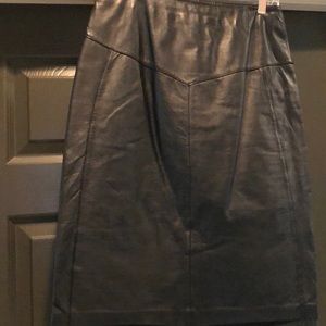 Leather skirt